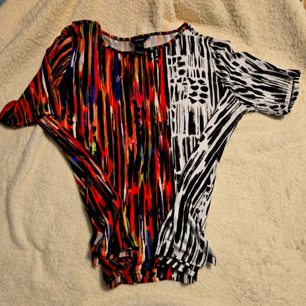 Ali Miles 2X Multi-Colored Tunic